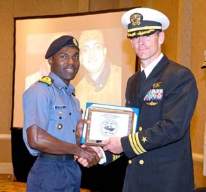 guard coast officer honour student wayne course commander