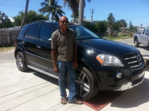 Remigrant, Kamal Mangal with the SUV