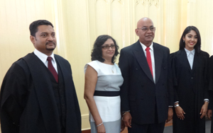 guyana sasha bar singh mahadeo sworn lawyers association into two justice flanked parents second right her kaieteurnewsonline