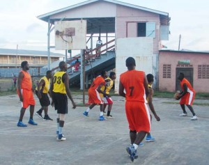 Rose Hall Town Jammers and New Amsterdam Warriors in action. 