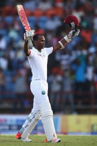  Kraigg Brathwaite got his rewards for a day of hard graft, West Indies v England, 2nd Test, St George’s, 4th day, April 24, 2015 ©Getty Images