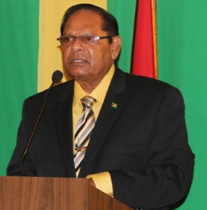 Prime Minister, Moses Nagamootoo 