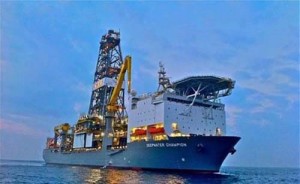 The deepwater Champion drilling vessel