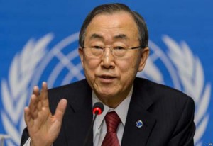 Unite Nations Secretary General, Ban Ki-Moon 