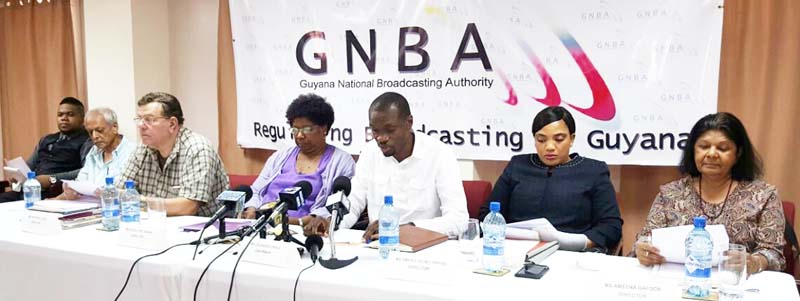 GNBA Board of Directors, From Left: Vic Insanally, Anthony Vieira, Jocelyn Josiah, Leonard Craig [Chairman), Abiola Wong-Inniss and Ameena Gafoor.