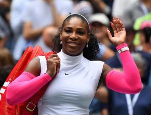 Serena Williams of the USA after beating Johanna Larsson of Sweden on day six of the 2016 U.S. Open tennis tournament at USTA Billie Jean King National Tennis Center. [Robert Deutsch-USA TODAY Sports)