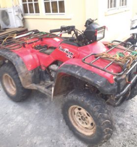 The ATV that was recovered 