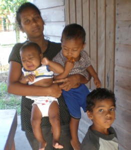 Seenarine’s wife, Salima Dilchand  and their three children. 