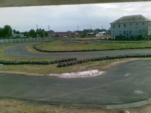  The recently completed Go-Kart race track at the GMR&SC “Cosmos” ground Thomas Road & Albert Street ready for action.