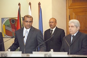  President Bharrat Jagdeo and President Demetris Christofias on Monday 