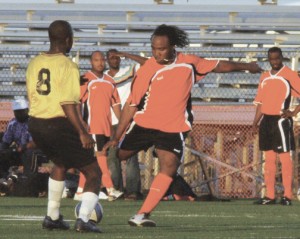 Flashback!!! Action involving Camptown in  the Inaugural Guyana / USA Soccer League last year.  