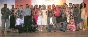 The Awardees pose with Country Manager Coleen Patterson (standing centre without award in hand)