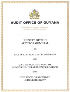 The cover of Auditor General’s 2007 report
