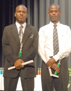 Captain Nigel Langhorne (left)  and Captain Esan Reid