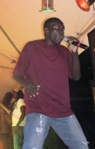 Brutal Track’s Jorey Hector performs at the 7th Annual Whatz Hott Guyana show.