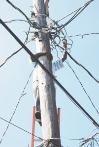An individual attempting to make an illegal connection.