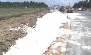 Work commences on the approach road
