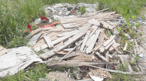 Some builders waste in the school’s compound