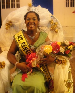 A moment like this: A beaming Excellence Dazzell after being crowned Miss  Renaissance 2009 