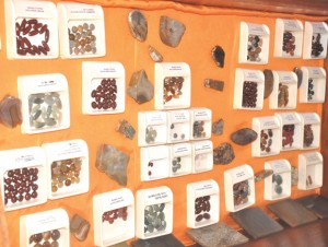 Some of the semi-precious stones on display at GUYEXPO.