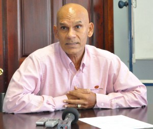 General Manager of the Trinidad  Cement Company, Satnarine Bashew