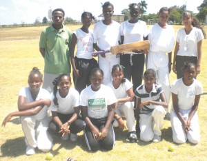 The victorious Bladen Hall Multilateral School pose for a photo op shortly after winning the Tournament. 