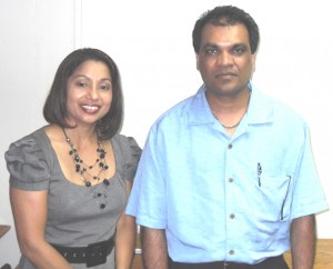 Co-director and founder Sandra Shivdat and Mohammed Ally.