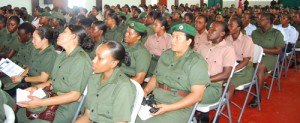 A section of the gathering at the 43rd Anniversary Service of the Women’s Army Corps.