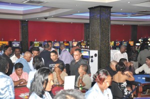 Part of the audience at the opening of the casino 