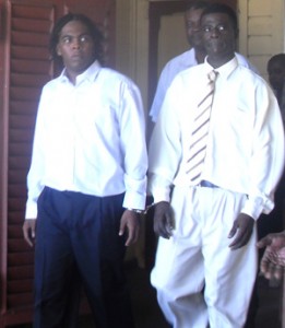 Murder accused Squince McLennon (left) and Trion Sumner