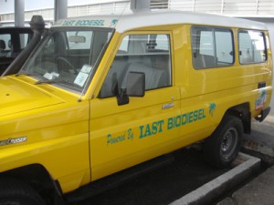  One of the vehicles from the IAST fleet that runs on Biodiesel.