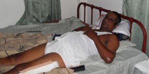  Mohamed Hassan is still bedridden  one month after being struck down