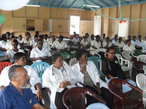 A section of health professionals  at yesterday's observance