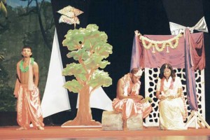 Students of the National School of Theatre Arts and Drama  performing an extract from the play, “Ramilla”.