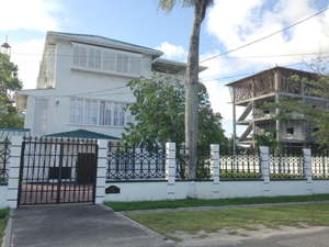 The lot 300 New Garden Street property where the Bharrat Jagdeo Foundation is located 