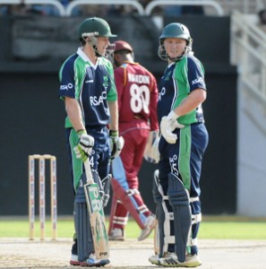 Ed Joyce and Andrew Poynter put on 58 for the fourth wicket. (Windies cricket)