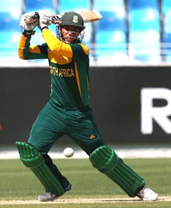 Yaseen Valli’s 53 helped South Africa Under-19s post a competitive total © ICC