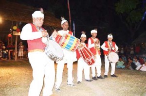 Tassa drummers at the festival.