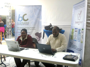 Participating in a Virtual Education trade show in Suriname.