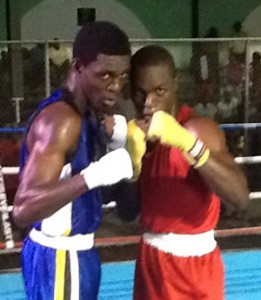 Marcellin (left) and Braithwaite thrilled the crowd with three exciting bouts in the championships.