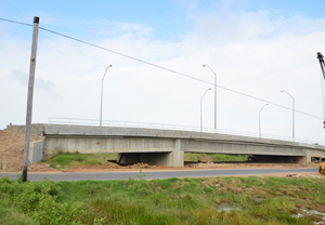 The recently commissioned bridge at Hope, East Coast Demerara (GINA Photo)