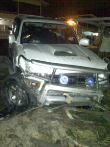 The car Da Silva was driving when she was shot