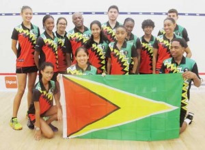  Team Guyana at the opening ceremony at the Junior CASA Squash tourney. (CASA website)