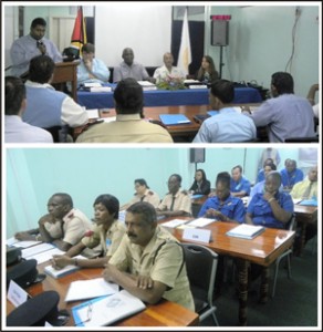 Airport officials and other security personnel at the workshop yesterday.