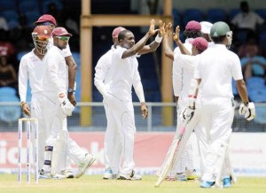 Jerome Taylor removed Imrul Kayes early. (WICB Media)