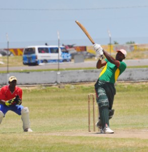 GDF’s Markember Pierre dumps Seon Daniels for six yesterday at Camp Ayanganna