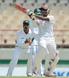 Shivnarine Chanderpaul bats against Bangladesh. (ESPNcricinfo)