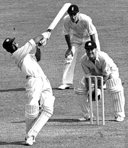 The late great Sir Frank Worrell in action