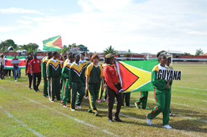  Team Guyana during the official March Past of teams.