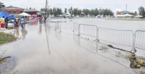 The state of the GDF ground last week that forced the abandonment of the schools’ event.